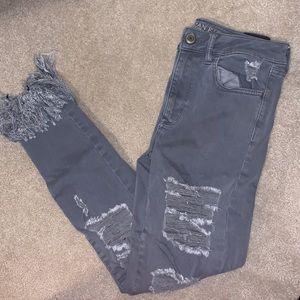American Eagle colored denim hi rise jeggings jeans